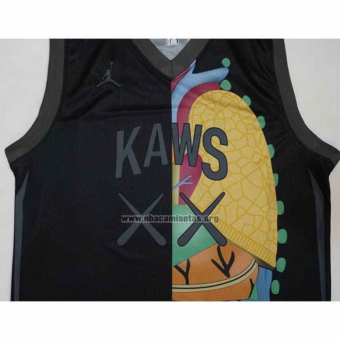 Camiseta KAWS x Jordan x NBA Negro